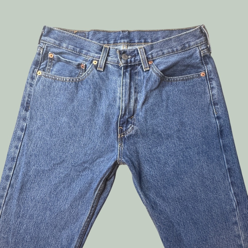 Levi's 505 Jeans Mens 31x32 Regular Fit Medium Wash Blue Straight Leg Denim